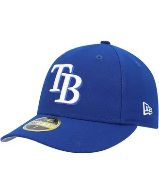 Men's New Era Royal Tampa Bay Rays White Logo Low Profile 59FIFTY Fitted Hat
