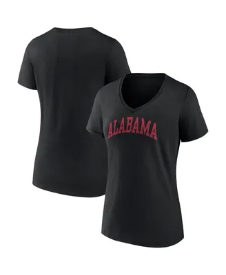 Women's Fanatics Crimson Alabama Tide Basic Arch V-Neck T-shirt