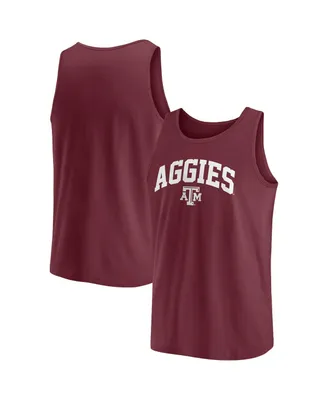 Men's Fanatics Maroon Texas A&M Aggies Block Arch Tank Top