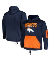 Men's Fanatics Navy Denver Broncos Big and Tall Pullover Hoodie