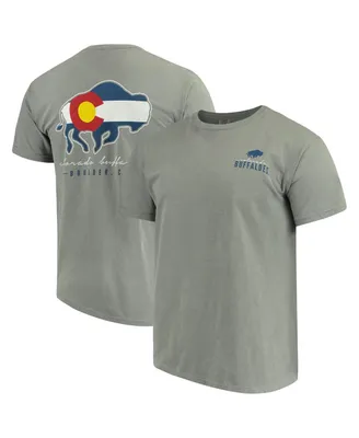 Men's Gray Colorado Buffaloes Local Comfort Color T-shirt
