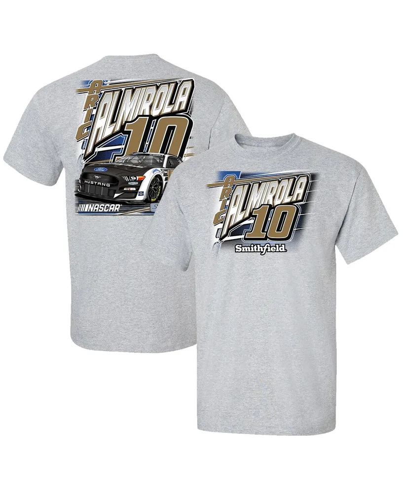 Men's Stewart-Haas Racing Team Collection Heathered Gray Aric Almirola Car T-shirt