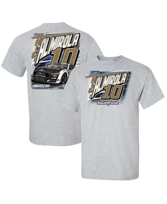 Men's Stewart-Haas Racing Team Collection Heathered Gray Aric Almirola Car T-shirt