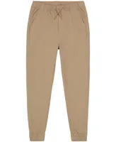 Nautica Big Boys Uniform Husky Evan Tapered-Fit Stretch Joggers with Reinforced Knees