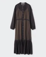 Mango Women's Plumeti Long Dress