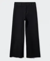 Mango Women's High Waist Culotte Jeans