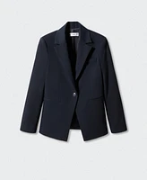 Mango Women's Fitted Suit Jacket