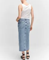 Mango Women's Denim Skirt