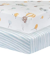 Living Textiles Baby Boys Printed Jersey Crib Sheet