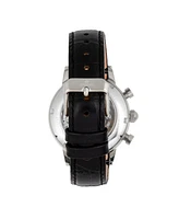 Empress Women Beatrice Leather Watch - Silver/Black, 38mm