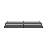 vidaXL Door Canopy Black 94.5"x29.5" Pc