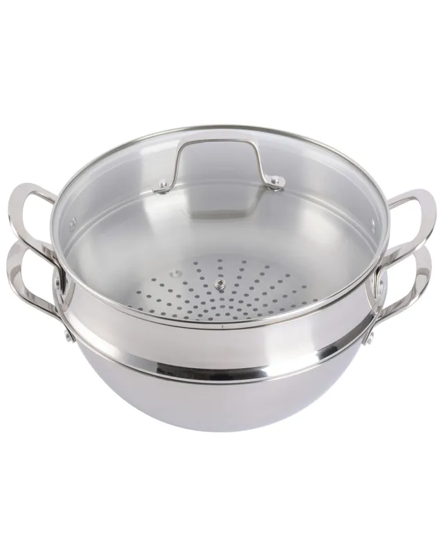 Martha Stewart Collection Delaroux Stainless Steel 4 Quart Saute Pan - Silver