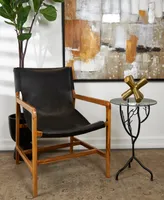 Rosemary Lane 22" Metal Branch with Glass Top Accent Table