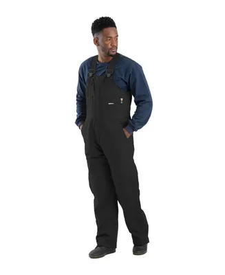 Berne Men's Short Flame Resistant Duck Insulated Bib Overall