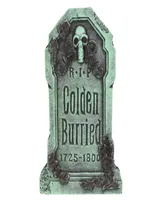 28.5" Colden Burried Halloween Tombstone Yard Decor