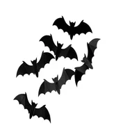 9.75' Gauze and Bats Halloween Decoration Kit, 7-Piece