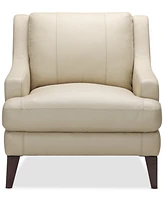 Collyn 34" Modern Leather Chair, Created for Macy's