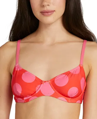 Kate Spade New York Women's Printed Underwired Bikini Top