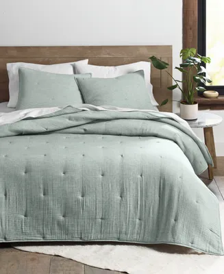 Oake Airy Gauze Coverlet, Full/Queen, Created for Macy's