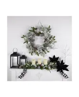 Artificial Mixed Foliage with Pine Cones Christmas Wreath 28" Unlit