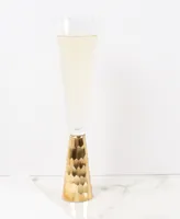 8 Oak Lane Glass Hammered Champagne Flute, 4 Piece Set