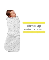 BreathableBaby 3-in-1 Swaddle Trio — Premium Activewear Jersey Knit Arms Up, Down, Out