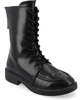 Journee Collection Women's Nikks Lace Up Combat Boots