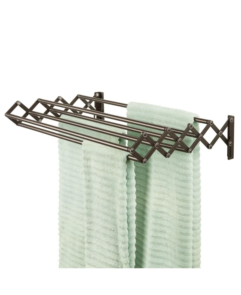 Wall Mount Accordion Laundry Clothes Drying Rack by mDesign