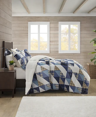 Premier Comfort Reversible Velvet to Sherpa Comforter Set