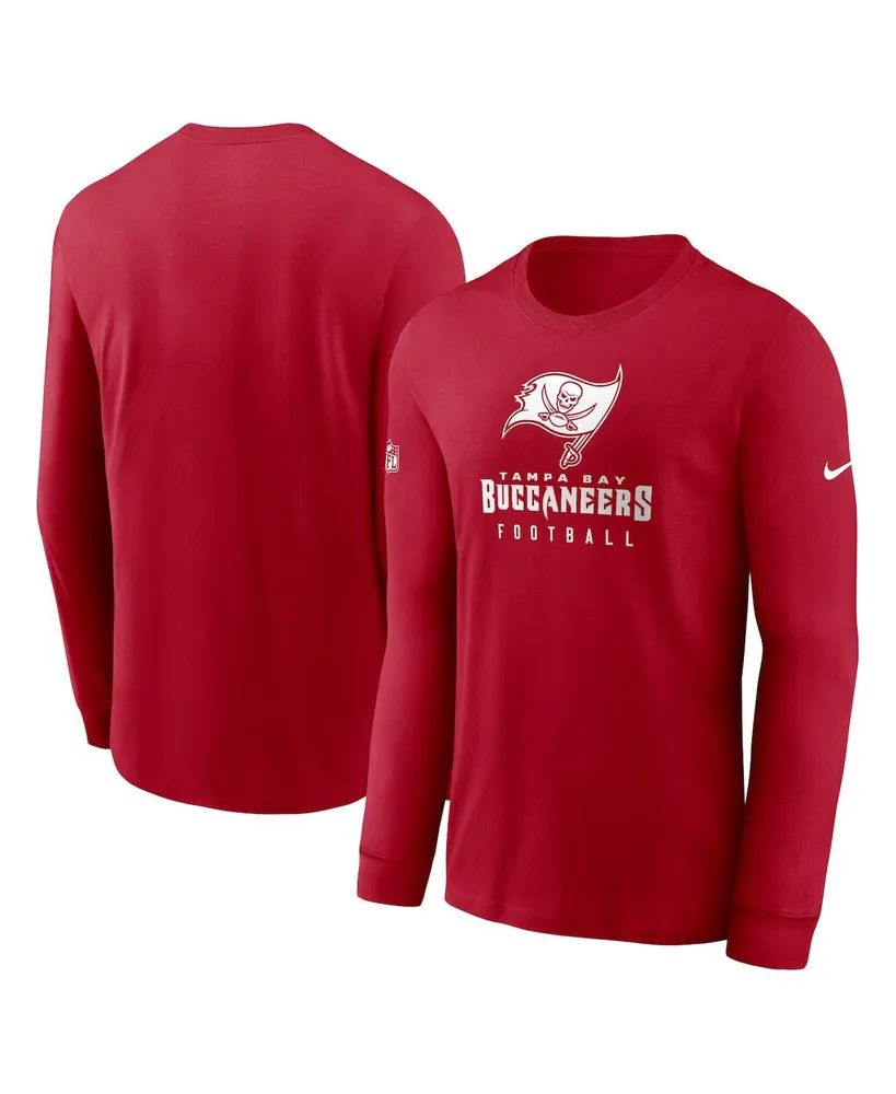 Men's Nike Red Tampa Bay Buccaneers Sideline Performance Long Sleeve T-shirt