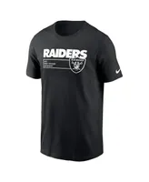 Men's Nike Black Las Vegas Raiders Division Essential T-shirt