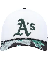 Men's '47 Brand White Oakland Athletics Dark Tropic Hitch Snapback Hat