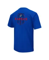 Men's Colosseum Royal Kansas Jayhawks Oht Military-Inspired Appreciation T-shirt