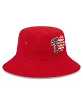 Men's New Era Red Washington Nationals 2023 Fourth of July Bucket Hat