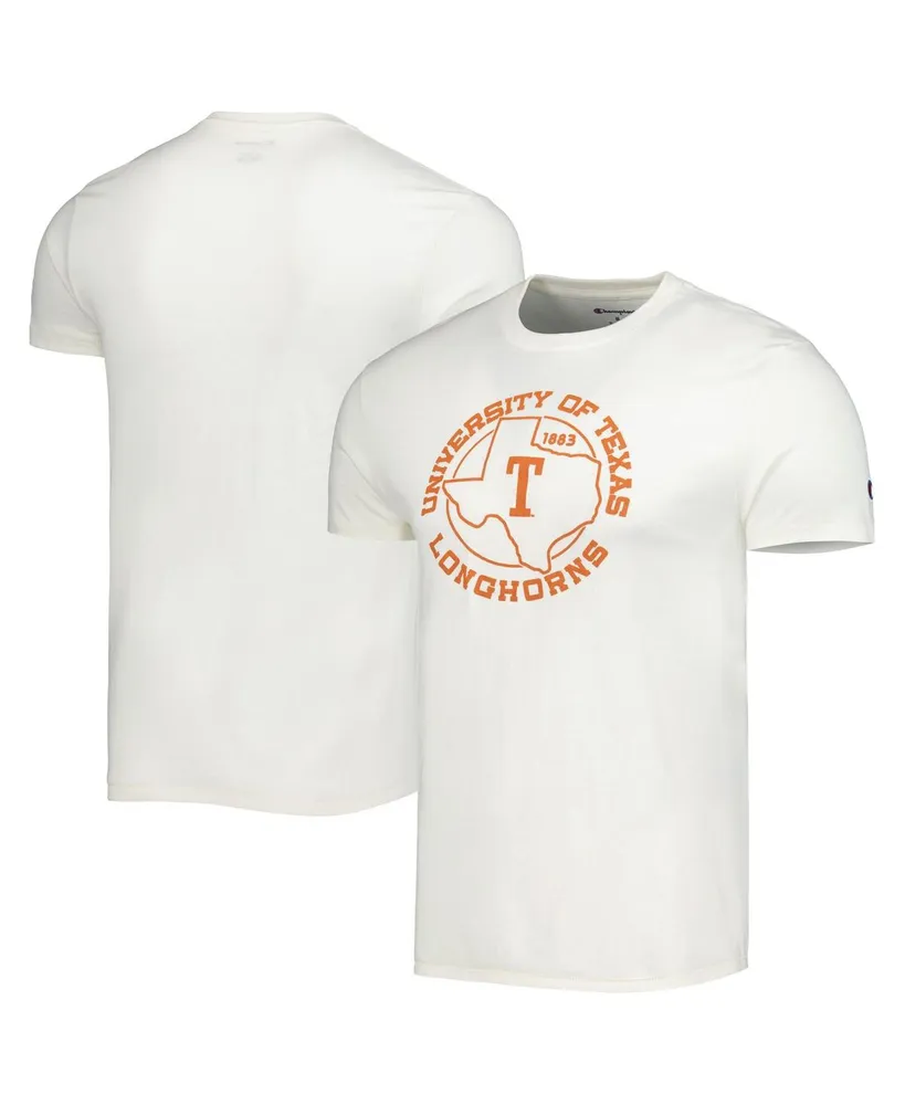 Men's Champion White Texas Longhorns Vault State Tri-Blend T-shirt