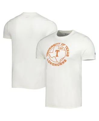 Men's Champion White Texas Longhorns Vault State Tri-Blend T-shirt