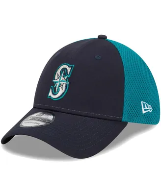 Men's New Era Navy Seattle Mariners Team Neo 39THIRTY Flex Hat