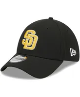 Men's New Era Black San Diego Padres Logo 39THIRTY Flex Hat