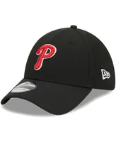 Men's New Era Black Philadelphia Phillies Logo 39THIRTY Flex Hat