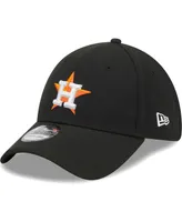 Men's New Era Black Houston Astros Logo 39THIRTY Flex Hat