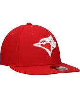 Men's New Era Scarlet Toronto Blue Jays Low Profile 59FIFTY Fitted Hat