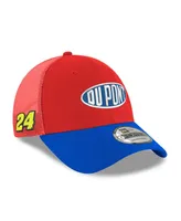 Men's New Era Scarlet Jeff Gordon Dupont 9FORTY A-Frame Trucker Snapback Hat
