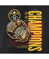 Men's Fanatics Black Denver Nuggets 2023 Nba Finals Champions Slam Bling Ring T-shirt