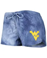 Women's Concepts Sport Navy West Virginia Mountaineers Billboard Tie-Dye Tank and Shorts Sleep Set