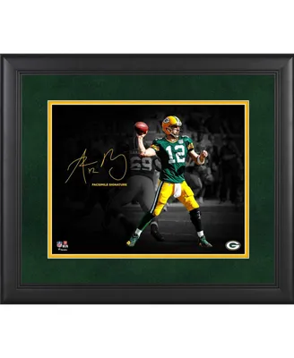 Aaron Rodgers Green Bay Packers Framed 11" x 14" Spotlight Photograph - Facsimile Signature