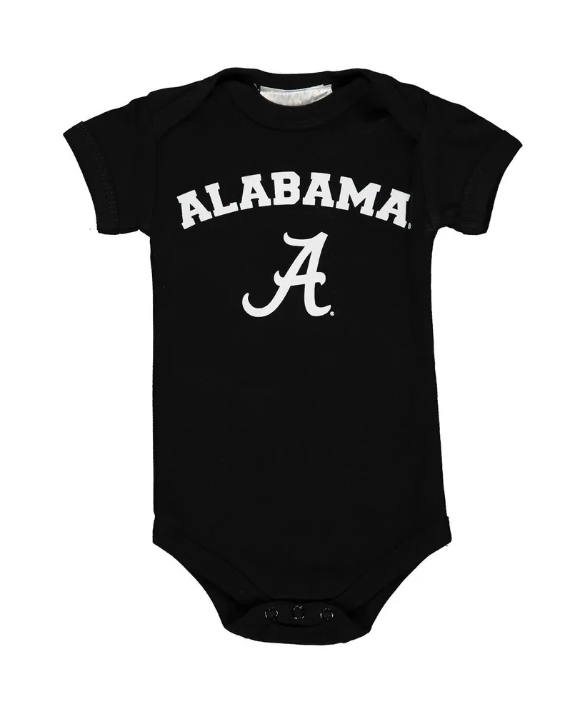Infant Boys and Girls Black Alabama Crimson Tide Arch & Logo Bodysuit