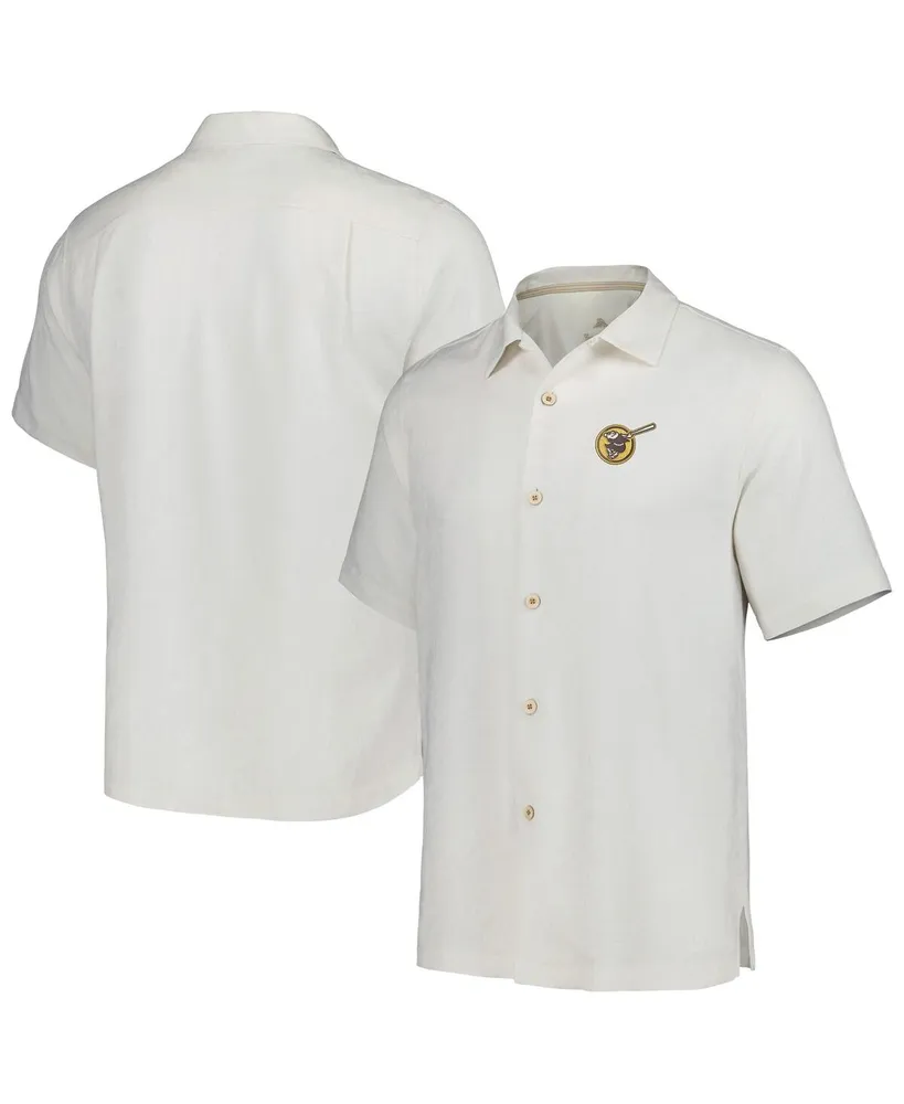 Home, Tommy Bahama Men's Tommy Bahama White San Diego Padres Sport Tropic  Isles Camp Button-Up Shirt