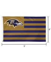 Wincraft Baltimore Ravens 3' x 5' Americana Stars and Stripes Deluxe Flag