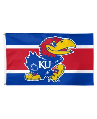 Wincraft Kansas Jayhawks 3' x 5' Horizontal Stripe Deluxe Single-Sided Flag