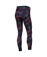 Women's Concepts Sport Navy Chicago Bears Breakthrough Allover Print Lounge Leggings